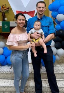 Benjamin, Scarlett and Jaako René Tino, missionaries in Guatemala.