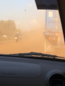 Dry dusty roads