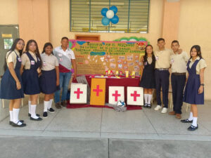 High school students distribute first aid supplies in Venezuela