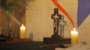 cross on altar