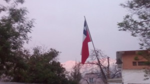 The flag of Chile... 